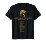 Classical Greek History - Alexander The Great World Tour T-Shirt