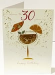 30th Happy Birthday Greeting Card Woman - Cocktails - Words and Wishes