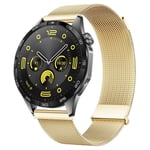 Huawei Watch GT 4 46mm Milanese Klokkerem - Gull