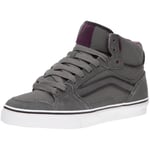 Vans Owens Hi Vulc Mu, Chaussures de Skate Homme - Gris/Noir/Blanc, 47 EU