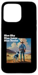 Coque pour iPhone 15 Pro Max Blue Heeler Chien de bétail Bleu Ciel Jeans Bleu Heeler