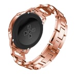 Samsung Galaxy Watch Active 2 44mm Lyxigt armband med glittrande stenar, roséguld