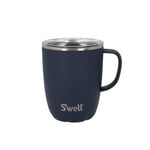 S'well Mug avec poignée, Azurite, 350ml. Mug isotherme sous vide en Acier inoxydable avec poignée, tasse de voyage avec couvercle coulissant - Lavable au lave-vaisselle