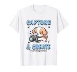 Cute Camera Dog Photographer Photo Capture & Create Puppy T-Shirt