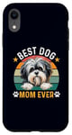 Coque pour iPhone XR Meilleure mère de chien Lowchen de tous les temps, propriétaire et amante de chiens amusants et rétro