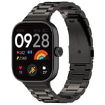 Metallikellon ranneke Redmi Watch 4:lle/Xiaomi Band 8 Prolle Musta