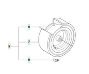 Hjul bak R111B, R111B5, R112C, R112C5, C112iC