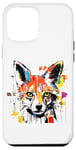 iPhone 12 Pro Max Colorful Fox Head Pop Art Painting Case