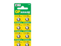 Gp Batteries Alkaline Cell B1389, Engångsbatteri, Lr1130, Lr54, Alkalisk, 1,5 V, 10 Styck, 44 Mah