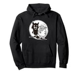 Unique Comic Sheep and Wolf Shadow for a Sheep Lover Pullover Hoodie