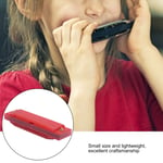 (Red)Harmonica Mouth Organ Harp Diatonic Harmonica 10 Holes With Storage Box