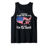 I Stand For The Flag And Kneel For The Cross America Patriot Tank Top