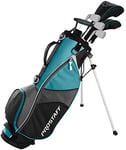 Wilson Golf Pro Staff JGI LG, Junior Club Set for Girls from 11-14 Years, Body Size 142-160 cm, Right-hander, Graphite, Including Carrybag, Turquoise, WGGC91860