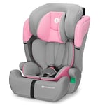 Kinderkraft COMFORT UP i-Size 76 et 150 cm, Siège auto bébé Groupe 1/2/3 de 9 à 36 kg, 15 mois à 12 ans, Têtière ajustable, 11 niveaux de réglage, Harnais de sécurité 5 points, Housse amovible, Rose