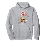 Ready To Die Funny Retro Cartoon Sun Sarcasm Retro Pullover Hoodie