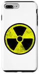 Coque pour iPhone 7 Plus/8 Plus Symbole radioactif vintage vieilli - Symbole de danger biologique