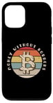 Coque pour iPhone 14 Pro Argent sans frontières - Vintage Bitcoin Crypto Believer