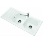 Villeroy&boch - Evier 2 bacs à encastrer villeroy et boch Nestor Plus (1130 x 510 mm) avec égouttoir - Céramique - Blanc