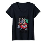 Womens Krampus Desires Misery Christmas V-Neck T-Shirt