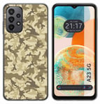 Housse En Silicone Pour Samsung Galaxy A23 5G Design Sable Camouflage Dessins