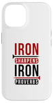 iPhone 14 Iron sharpens iron Proverbs Solomon 27 verse 17 Bible Case