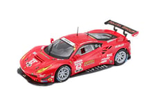 Bburago | Ferrari Racing 488 GTE Édition 2017 | Reproduction de Voiture Miniature à échelle 1/43 | Rouge | Jouet pour Enfant à Collectionner | 18-36301
