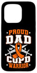 Coque pour iPhone 15 Pro Ruban orange « Proud Dad Of A COPD Warrior »