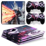 Kit De Autocollants Skin Decal Pour Console De Jeu Ps4 Pro Master Sekiro Mortal 11 Personnage De Console De Jeu Kambat, T1tn-P4pro-1802