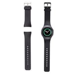 Silikoninen kelloranneke Samsung Galaxy Gear S2 SM-R730/SM-R720 Musta