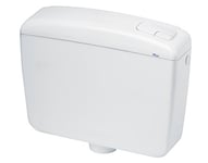 AQUAE SPK1000 Réservoir de Chasse WC à Sac à Dos, 2 Touches Complet, Blanc
