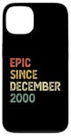 Coque pour iPhone 13 24 ans hommes femmes épiques depuis décembre 2000