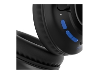 Belkin SoundForm Inspire - Hörlurar med mikrofon - fullstorlek - Bluetooth - trådlös, kabelansluten - 3,5 mm kontakt - svart