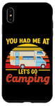 iPhone XS Max Let's Go Camping Motorhome Campervan Girl Retro Vintage Case