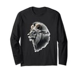 LION in the African savannah save the Lions cat lover nature Long Sleeve T-Shirt