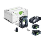 Perceuse-visseuse sans fil cxs 12 2,5-Plus Festool avec 2 batteries 12V 2.5 Ah - chargeur - systainer - 576864