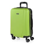 ITACA - Rigid Suitcase Medium Size - ABS Medium Suitcase 65cm Hard Shell Suitcase - Lightweight 20kg Suitcase with TSA Combination Lock - Lightweight and Resistant Travel Medium, Pistachio-Anthracite