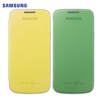 LOT DE 2 FOLIO SAMSUNG EF-FI919BZEGWW POUR GALAXY S4 MINI I9190 VERT ET JAUNE