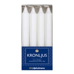 Liljeholmens - Kronljus 20,6 cm 8-pack vit