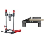 KWB Drill Stand with Chuck, HEX Drive/Mobile Drill Stand & KWB Middle Finder/Center Finder for DETERMINING The Center Point, Including Pencil and Magnet Function