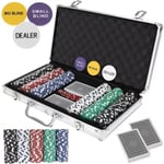 Poker - set med 300 marker i fodral HQ 23528