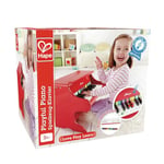 Hape - Petit Piano Rouge en Bois - Instrument de Musique pour Enfant - Jouet Musical d'Apprentissage 3 ans - Fille et Garçon - Idée Cadeau - Beau Piano 18 Touches à la Taille de l'Enfant