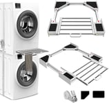 NIUXX Universal Stacking Kit for Washer and Dryer, Adjustable Stacking Shelf Kit