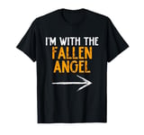 I'm With The Fallen Angel Costume Halloween Couple Matching T-Shirt