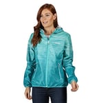 Regatta Veste Technique protectrice LEERA IV légère, imperméable et Respirante avec revêtement Design Jackets Waterproof Shell Femme, Turquoise, FR : M (Taille Fabricant : 14)