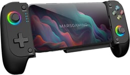 Mgpx,Manette Bluetooth 5.0 2en1,Rgb Neon,Double Vibration Et Fonction Turbo,Support Smartphone Jusqu'à 6.8"",Manette Multifonction Compatible Pc,Android,Ios Et Consoles,Usb-C,Noir