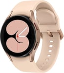 Samsung Galaxy Watch4 BT Round Bluetooth Smartwatch, Wear OS, Rotating Bezel, Fitness Watch, Fitness Tracker, 40 mm, Pink Gold (Clear Version)