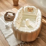 Piscine gonflable pliable pour enfants,bassin de bain pour enfants,baignoire gonflable pour bébé,baignoire d'intérieur - Type Brown bear head