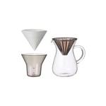 Coffee carafe set Kinto SCS (for 2 cups), 600 ml