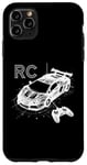 Coque pour iPhone 11 Pro Max Voiture RC 3D Wireframe - Télécommande Vintage Lover Racing Lover