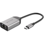 Hyper HyperDrive USB-C to 2.5Gbps Ethernet -adapteri, tähtiharmaa